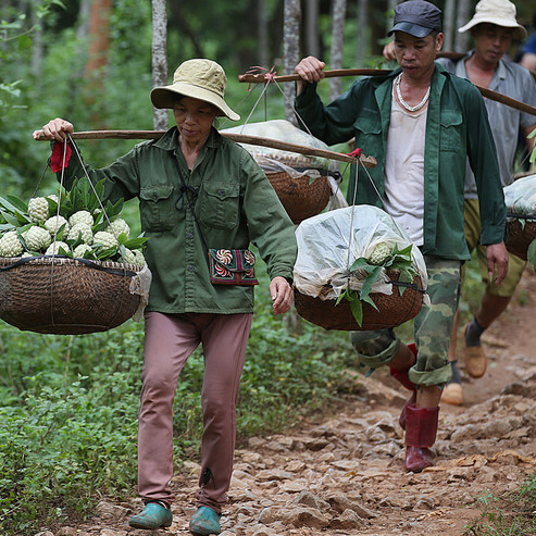 Chợ na vùng biên ải vào vụ