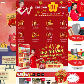 Chợ Tết online nhộn nhịp mở cửa