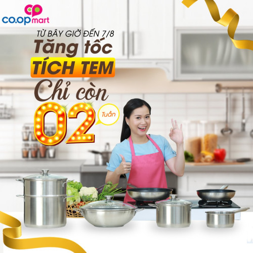 Chương trình tích tem đổi quà tại Co.opMart sẽ kết thúc vào 7/8