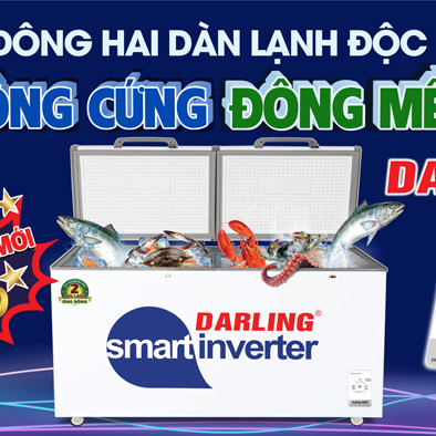 Darling ra mắt dòng tủ đông hai dàn lạnh mới