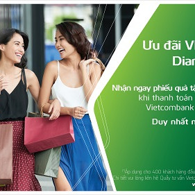 Diamond Plaza ưu đãi chủ thẻ tín dụng Vietcombank