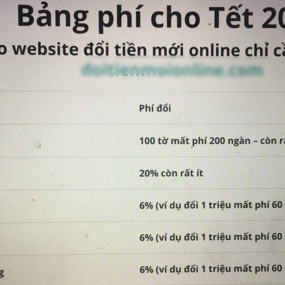 Dịch vụ đổi tiền lẻ lì xì Tết nhộn nhịp sớm