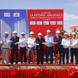Dự án La Astoria cất nóc vượt tiến độ