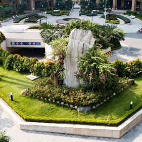 Không gian sống xanh tại dự án Roman Plaza