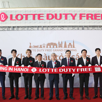 Lotte Duty Free khai trương cửa hàng miến thuế tại sân bay Nội Bài