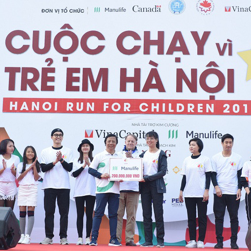 Manulife Việt Nam đồng hành cùng 'Chạy vì trẻ em Hà Nội 2019'