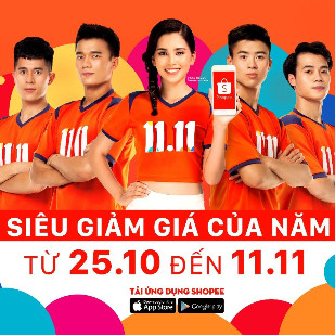 Nhiều ưu đãi trong ngày '11/11 Shopee Siêu Sale'