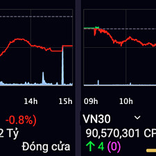 Nhóm bluechip giảm sâu, VN-Index mất gần 8 điểm