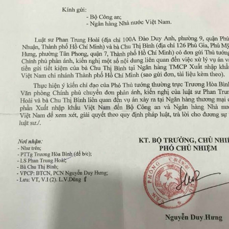Phó thủ tướng chỉ đạo giải quyết vụ mất 245 tỷ ở Eximbank
