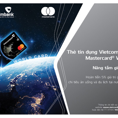 Ra mắt thẻ tín dụng quốc tế Vietcombank Mastercard World