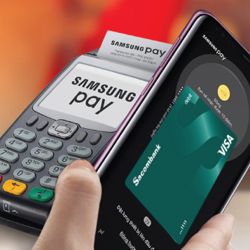 Sacombank triển khai thanh toán qua Samsung Pay cho chủ thẻ Visa