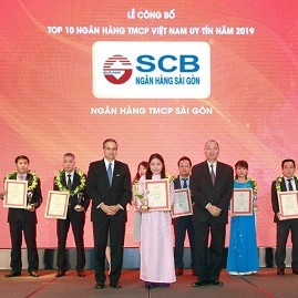 SCB vào top 10 ngân hàng thương mại cổ phần tư nhân uy tín