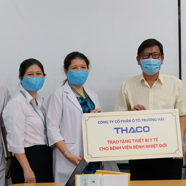 Thaco tài trợ thiết bị y tế hỗ trợ phòng chống Covid-19