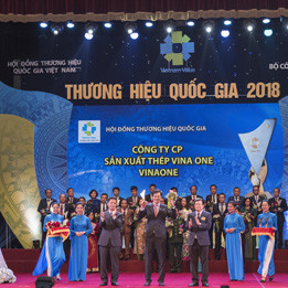 Thép Vina One được vinh danh 'Thương hiệu quốc gia 2018'