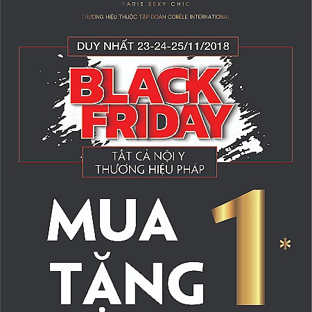 Thương hiệu nội y Pháp ưu đãi lớn dịp Black Friday