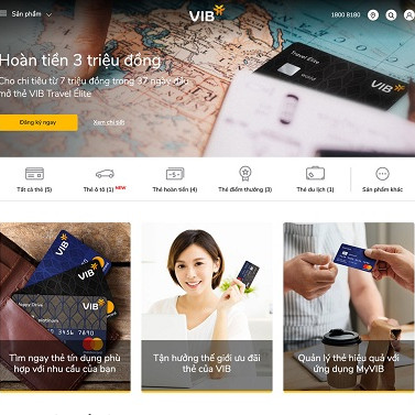 VIB dành 300 triệu tặng khách đăng ký dịch vụ trên website