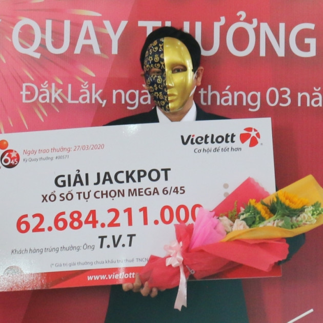 Viên chức nhà nước trúng Jackpot hơn 62 tỷ đồng