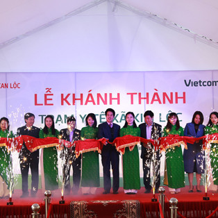 Vietcombank bàn giao công trình Trạm Y tế xã Kim Lộc, Hà Tĩnh