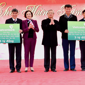 Vietcombank tài trợ 6 tỷ đồng xây trường học tại Yên Bái