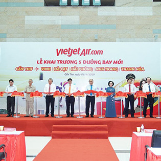 Vietjet khai trương 5 đường bay mới đến, đi từ Cần Thơ