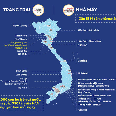 Vinamilk có hệ thống trang trại đạt chuẩn Global GAP lớn nhất châu Á