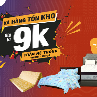 Vua Nệm xả hàng, giảm tới 50% hàng nghìn sản phẩm nệm và chăn ga gối