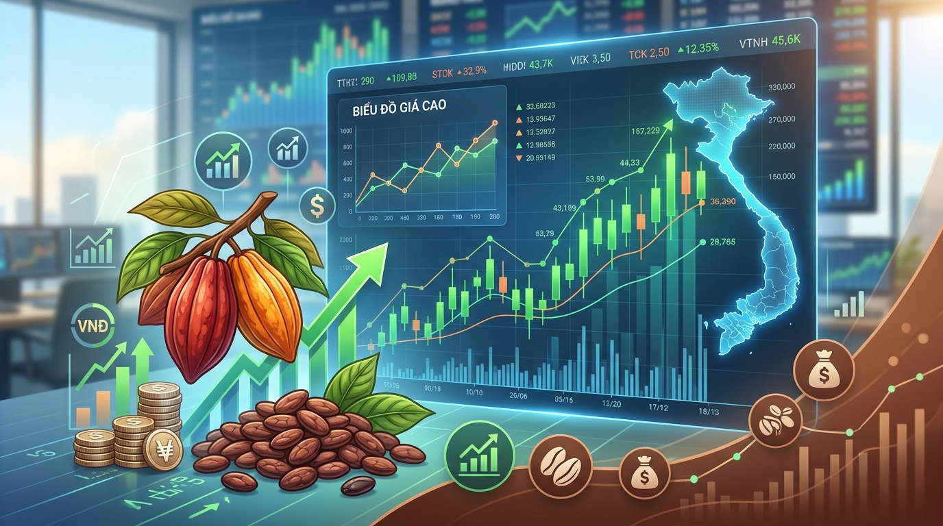 Thị trường Cacao tháng 06/2026: Áp lực điều chỉnh mạnh và những biến số vĩ mô khó lường