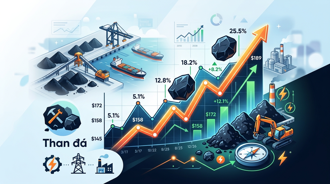 Thị Trường Than Đá Tháng 06/2026: Sức Nóng Từ Nhu Cầu Năng Lượng Và Biến Động Giá Toàn Cầu