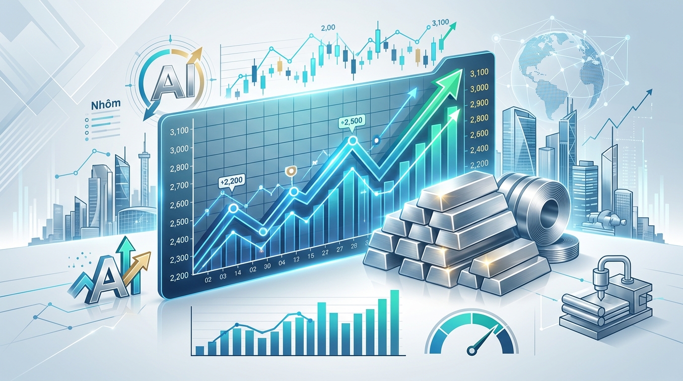 Thị trường Nhôm tháng 05/2026: Điểm tựa 3.500 USD và bài toán chi phí năng lượng toàn cầu